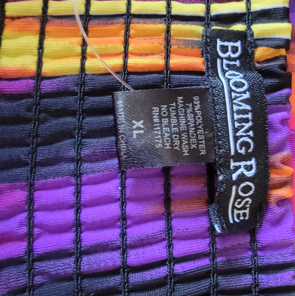 Fire Colors Halter Maxi Dress Size XL - Picture 6 of 6